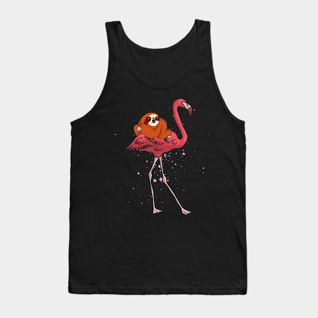 Sloth Flamingo Tank Top by shirtsyoulike